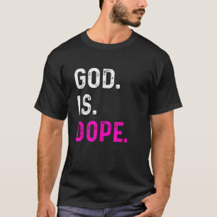 Camiseta Dios es Dope Gracioso Jesucristo Amor Estilo de Vi