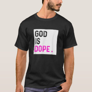 Camiseta Dios es Dope PURPLE Fe cristiana graciosa creer G