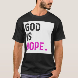 Camiseta Dios es Dope PURPLE Fe cristiana graciosa creer G