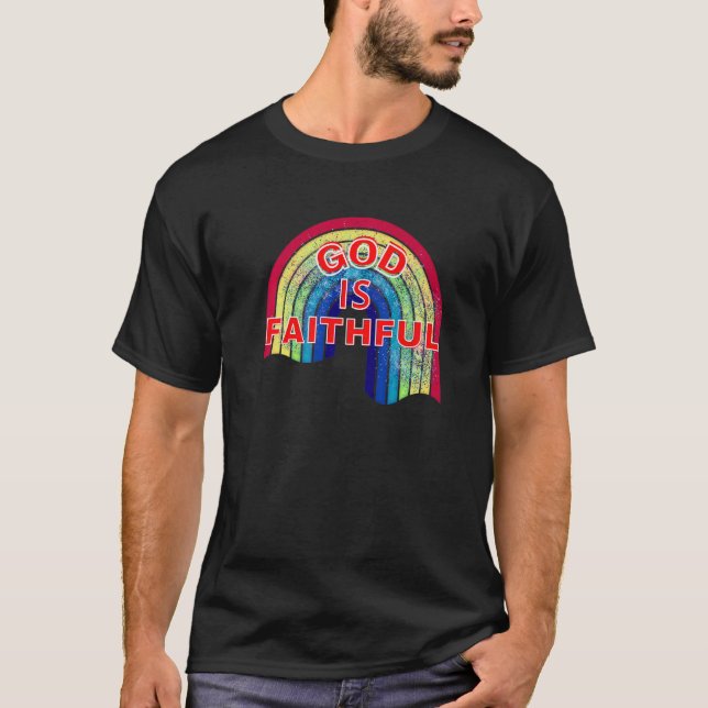 Camiseta Dios es el arcoiris del Pacto Fiel (Anverso)