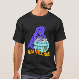 Camiseta Dios es gato hambriento y nosotros somos solo unas