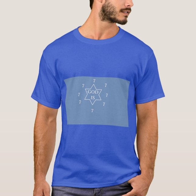CAMISETA DIOS ES LA ESTRELLA 7777777 (Anverso)