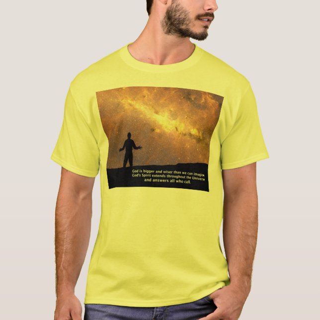 Camiseta Dios es más grande (el TAMAÑO SELECTO) (Anverso)