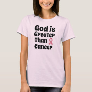 Camiseta Dios es más grande que el cáncer - Fe Inspiradora