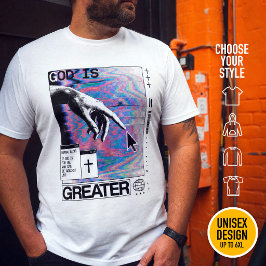 Camiseta Dios Es Más Grande Ropa Callejera Cristiana Modern