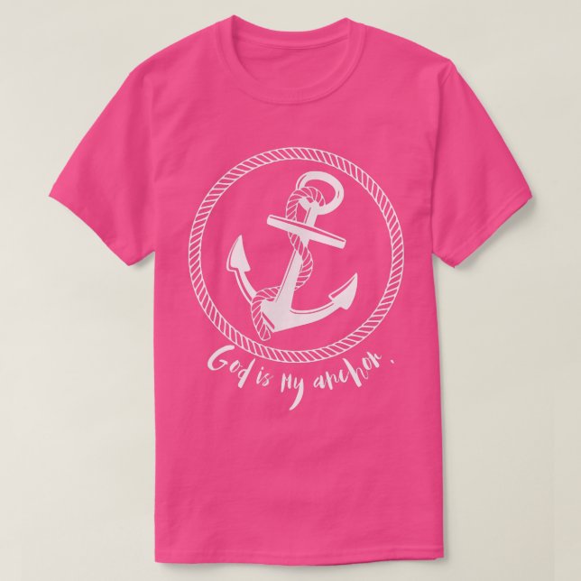 Camiseta Dios es mi ancla Inspiradora (Diseño del anverso)