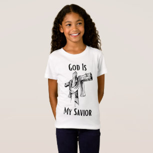 Camiseta Dios es mi Biblia salvadora de temática cristiana