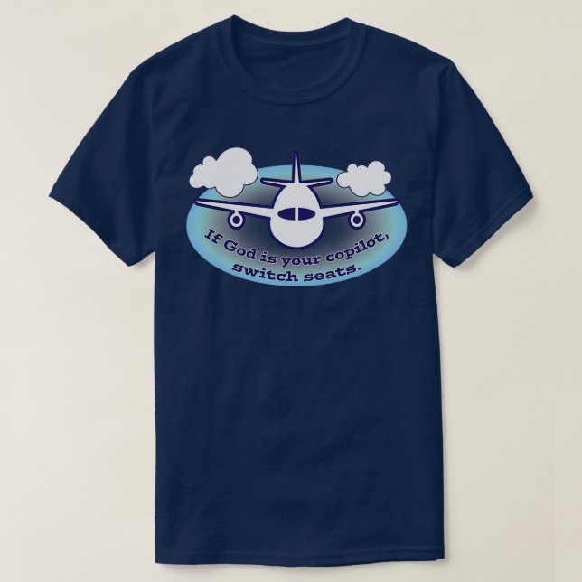 Camiseta Dios es mi piloto (Diseño del anverso)