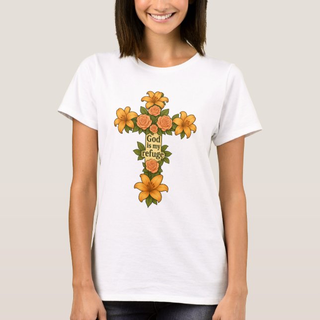 Camiseta Dios es mi refugio (Anverso)