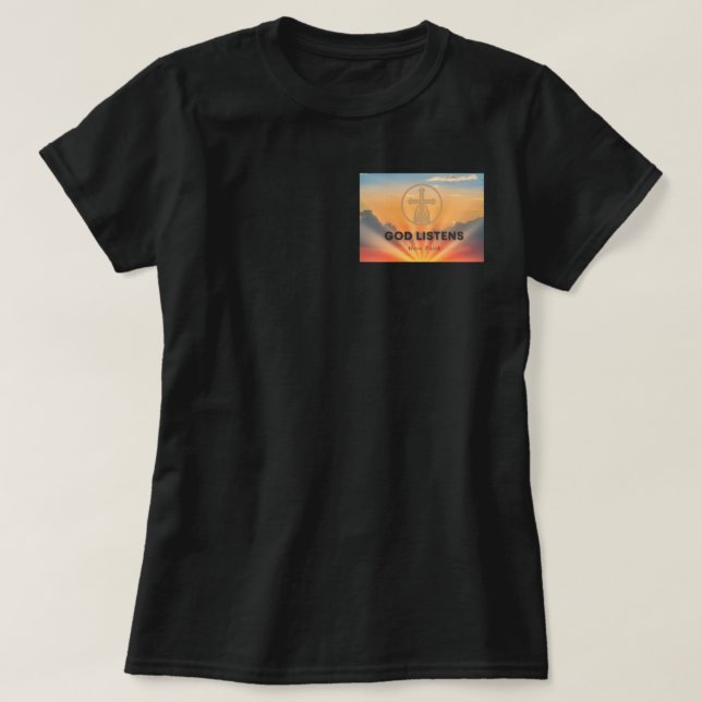 Camiseta Dios escucha #2 (Diseño del anverso)