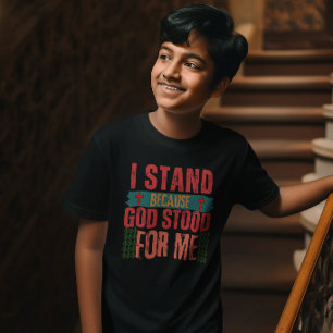 Camiseta Dios está conmigo: Fe Escritura Religiosa Dios