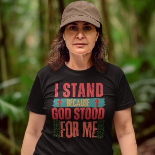 Camiseta Dios está conmigo: Versículo Bíblico Escritura Cri