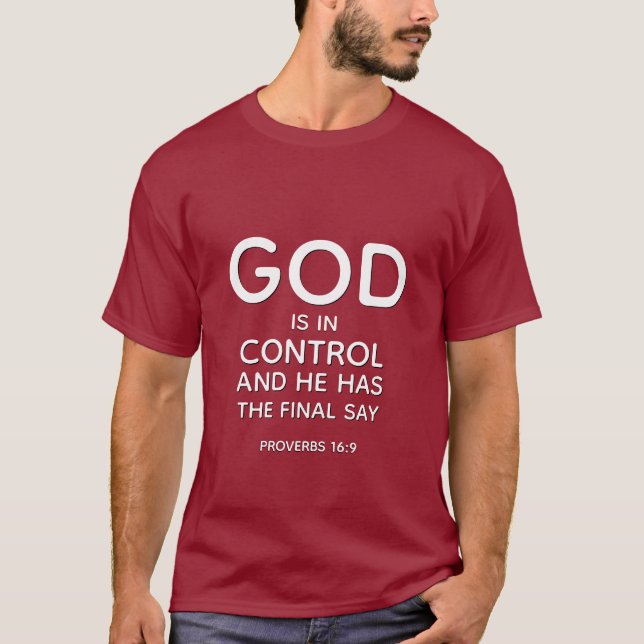 CAMISETA DIOS ESTÁ EN CONTROL (Anverso)