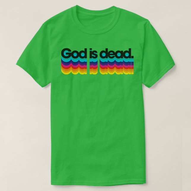 CAMISETA DIOS ESTÁ MUERTO (Diseño del anverso)