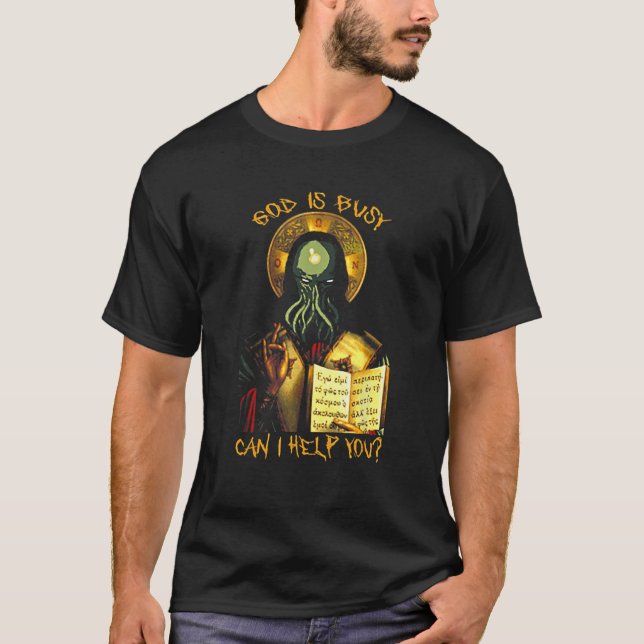 Camiseta Dios Está Ocupado Puedo Ayudarte (Anverso)