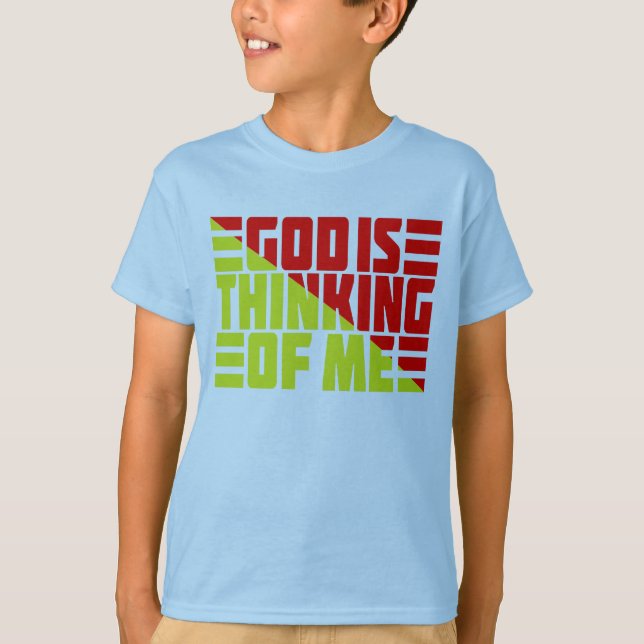 CAMISETA DIOS ESTÁ PENSANDO EN MÍ (Anverso)