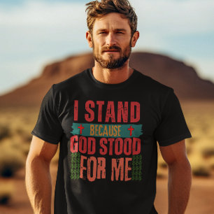 Camiseta Dios Estuvo Por Mí : Rezar Religioso Jesucristo