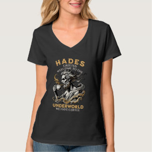 Camiseta Dios Griego Hades Bienvenido al Café del Inframund