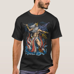 Camiseta Dios griego Poseidón
