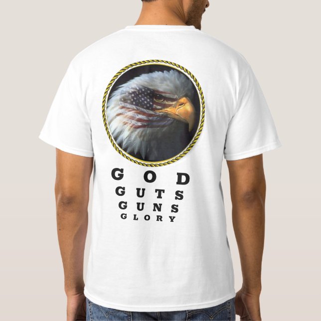 CAMISETA DIOS - GUIONES - ARMAS - GLORIA (Reverso)