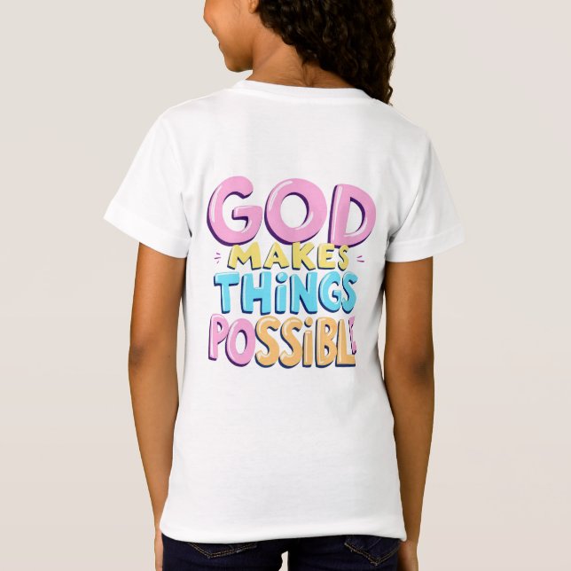 Camiseta Dios hace posibles las cosas (Reverso)