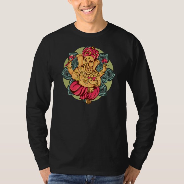 Camiseta Dios hindú del Señor Ganesh (Anverso)