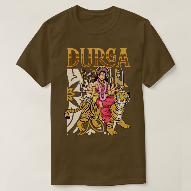 Camiseta Dios hindú Durga (Diseño del anverso)