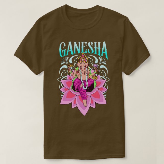 Camiseta Dios hindú Ganesha (Diseño del anverso)