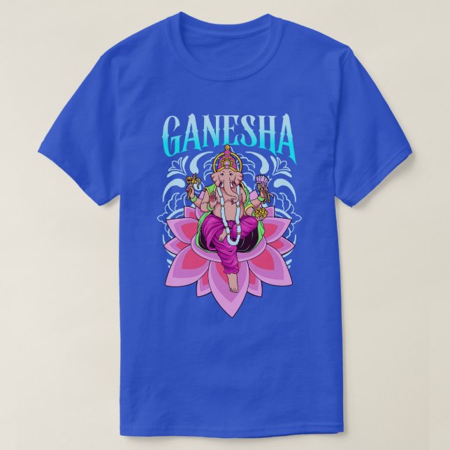 Camiseta Dios hindú Ganesha (Diseño del anverso)