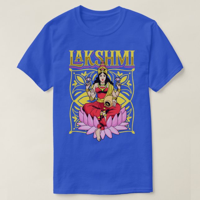 Camiseta Dios hindú Lakshmi 1 (Diseño del anverso)