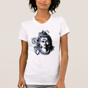 Camiseta Dios hindú Mahadev Shiva bendice el diseño de la c