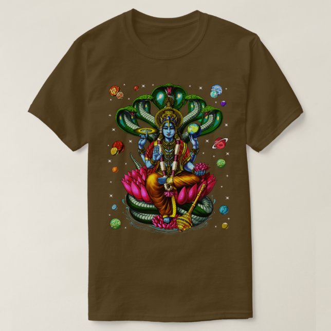 Camiseta Dios hindú Vishnu (Diseño del anverso)