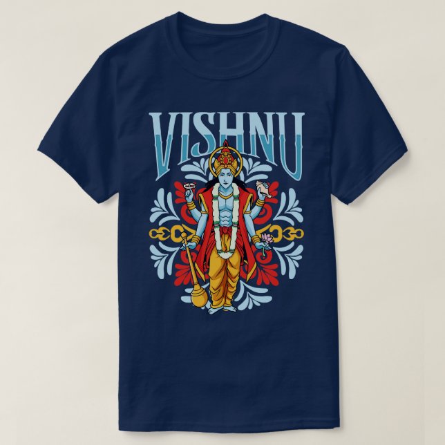 Camiseta Dios hindú Vishnu (Diseño del anverso)