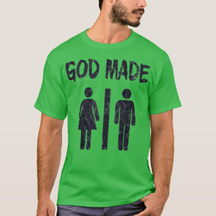 Camiseta Dios hizo a los hombres mujeres graciosas del tanq