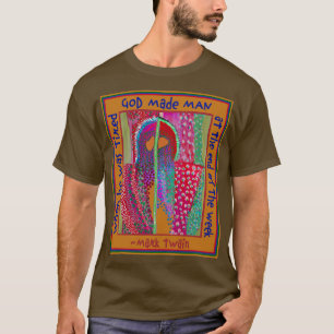 Camiseta Dios hizo al hombre al final de la semana cuando e