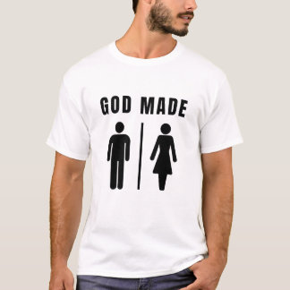 Camiseta Dios hizo hombres y mujeres