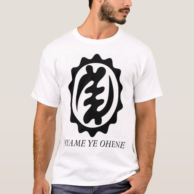 Camiseta Dios isKINg.ai, NYAME YE OHENE (Anverso)