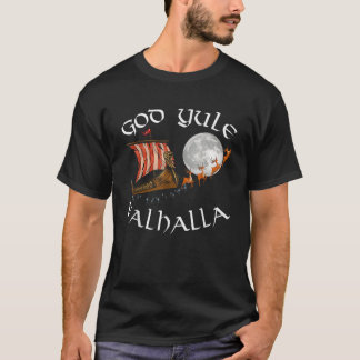 Camiseta Dios J l Buen Yule Navidad Viking Ship Con Reno