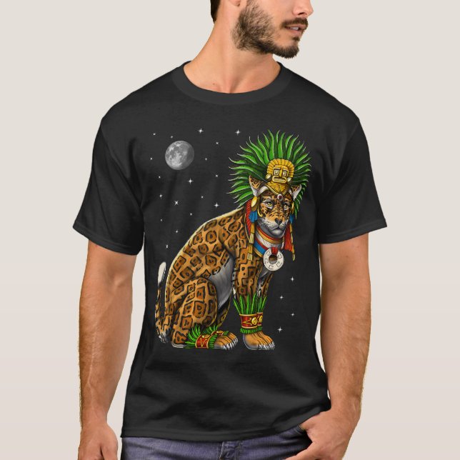 Camiseta Dios Jaguar Azteca (Anverso)