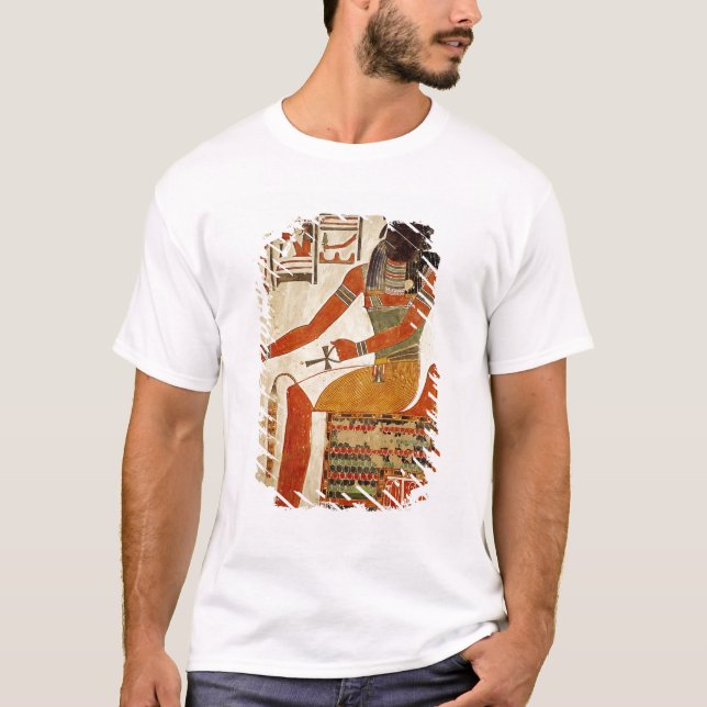 Camiseta Dios, Khepri, de la tumba de Nefertari (Anverso)