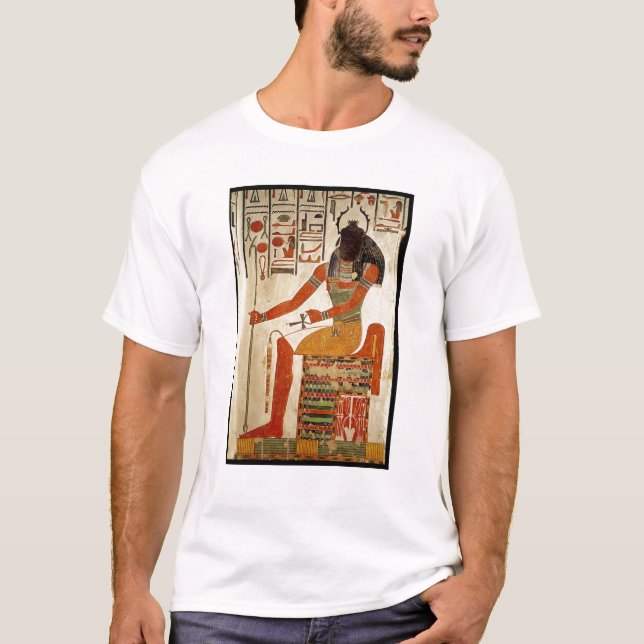 Camiseta Dios, Khepri, de la tumba de Nefertari (Anverso)