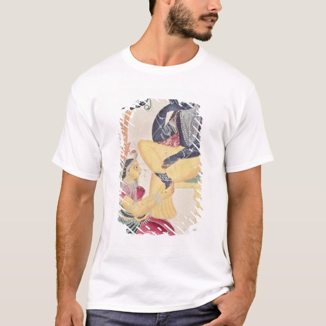 Camiseta Dios Krishna con su amor mortal, Radha (Anverso)