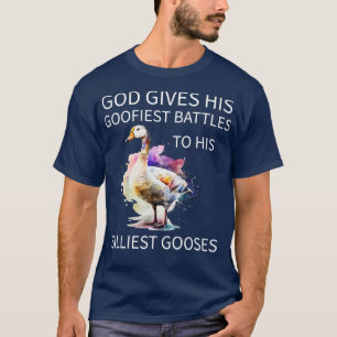 Camiseta Dios Le Da Su Batalla Más Goofista A Su Goo Mal