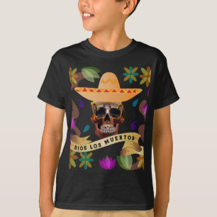 Camiseta Dios Los Muertos Día de los Muertos