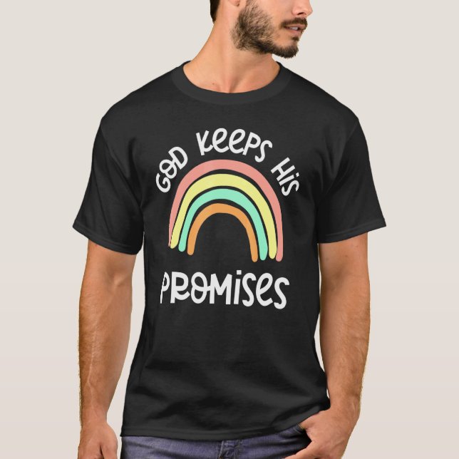 Camiseta Dios mantiene su promesa de generación cristiana d (Anverso)