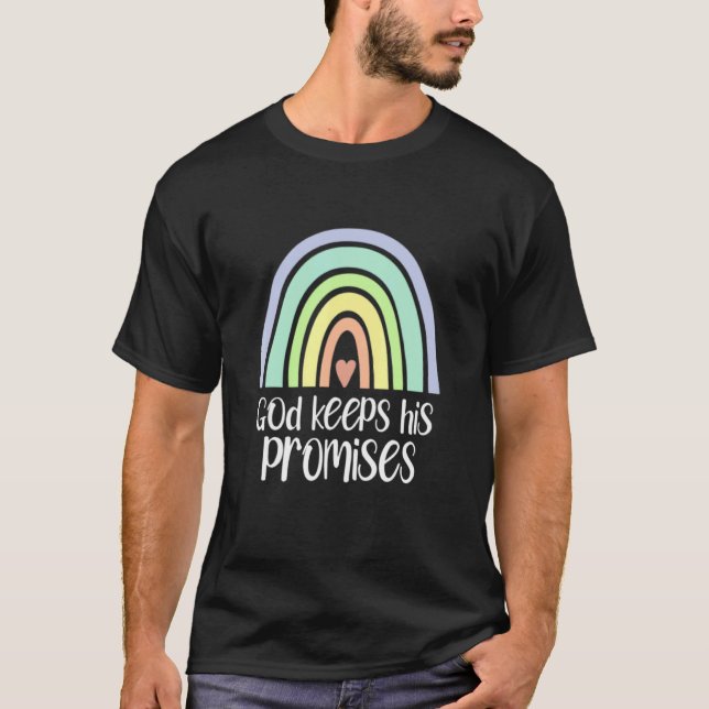 Camiseta Dios mantiene sus promesas como redimidor cristian (Anverso)