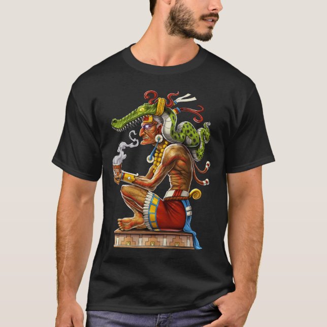 Camiseta Dios maya Itzamna (Anverso)