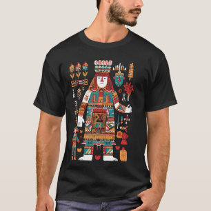 Camiseta Dios maya Mitología maya Imágenes antiguas Itzamna