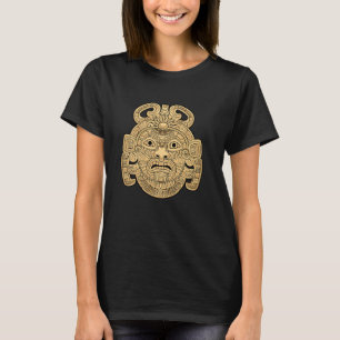 Camiseta Dios maya Mitología maya Máscara antigua Sun Dios 