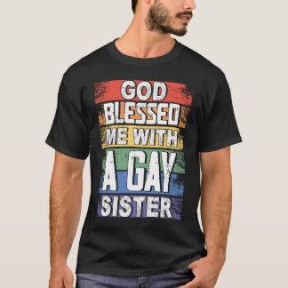 Camiseta Dios Me Bendijo Con Un Orgullo LGBT Gay
